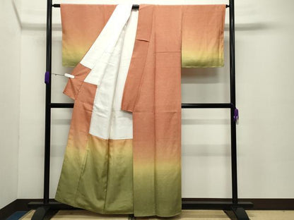 平和屋着物●訪問着 江戸小紋 池田深光作 鮫小紋柄 暈し染め 正絹 逸品 未使用 CABC8099gh