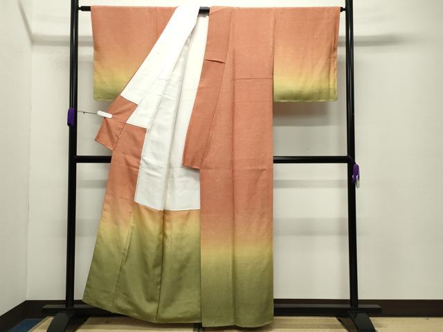 平和屋着物●訪問着 江戸小紋 池田深光作 鮫小紋柄 暈し染め 正絹 逸品 未使用 CABC8099gh
