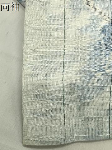 平和屋着物●小千谷紬 枝花文 正絹 逸品 未使用 CABC8103gh