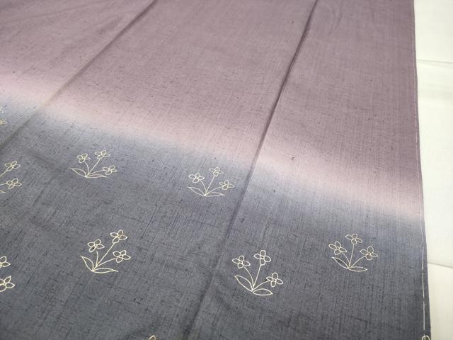 平和屋着物●訪問着 紬地 玉虫 駒刺繍 草花文 金彩 やまと誂製 正絹 逸品 CABC8105gh