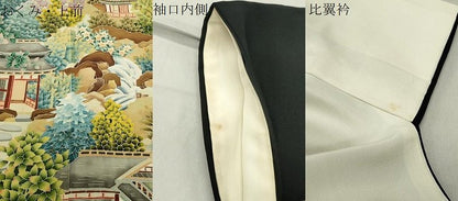 平和屋着物●本加賀友禅作家 北香園 黒留袖 風景文 正絹 逸品 CABC8111gh