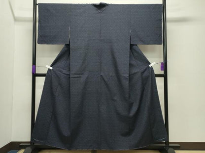 平和屋着物●結城紬 80亀甲 蜀江文 正絹 逸品 未使用 CABC8112gh