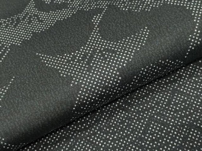 平和屋着物●本場染大島紬 青海波群鶴文 正絹 逸品 CABC8113gh