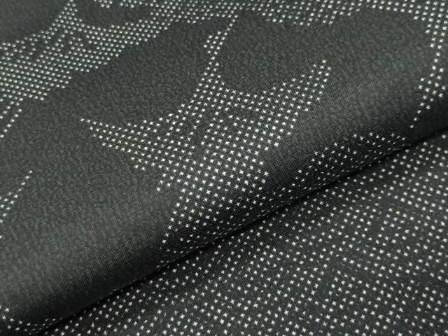 平和屋着物●本場染大島紬 青海波群鶴文 正絹 逸品 CABC8113gh