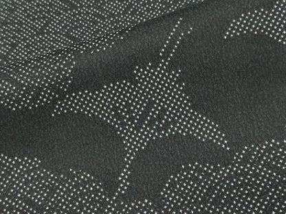 平和屋着物●本場染大島紬 青海波群鶴文 正絹 逸品 CABC8113gh