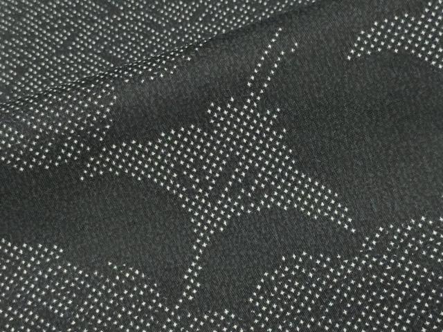 平和屋着物●本場染大島紬 青海波群鶴文 正絹 逸品 CABC8113gh