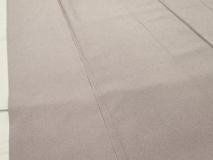 平和屋着物●伝統工芸師 服部光擴 江戸小紋 毛万筋 薄梅鼠色×濃色 反端付き 正絹 逸品 CABC8116gh