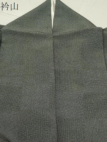平和屋着物●伝統工芸士 関正三郎 江戸小紋 角通し 行儀 黒地 正絹 逸品 CABC8128gh