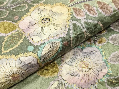 平和屋着物●訪問着 辻が花 絞り 暈し染め 金彩 正絹 逸品 CABC8132gh