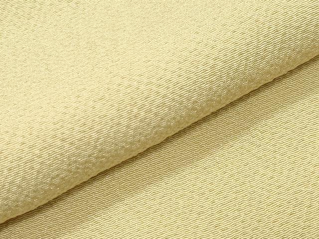 平和屋着物●上質な色無地 作家物 本泥染め 淡黄色 正絹 逸品 未使用 CABC8133gh