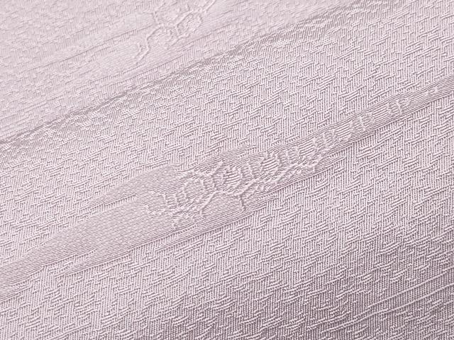 平和屋着物●上質な色無地 霞亀甲地紋 紅藤色 正絹 逸品 CABC8134gh