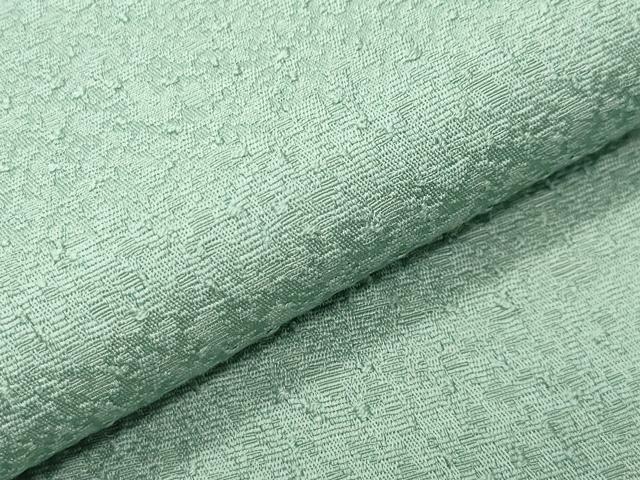 平和屋着物●上質な色無地 紋意匠 薄萌葱色 正絹 逸品 CABC8135gh