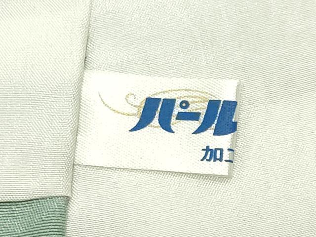 平和屋着物●上質な色無地 紋意匠 薄萌葱色 正絹 逸品 CABC8135gh