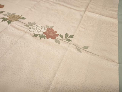 平和屋着物●訪問着 駒刺繍 枝花文 金彩 正絹 逸品 CABC8138gh