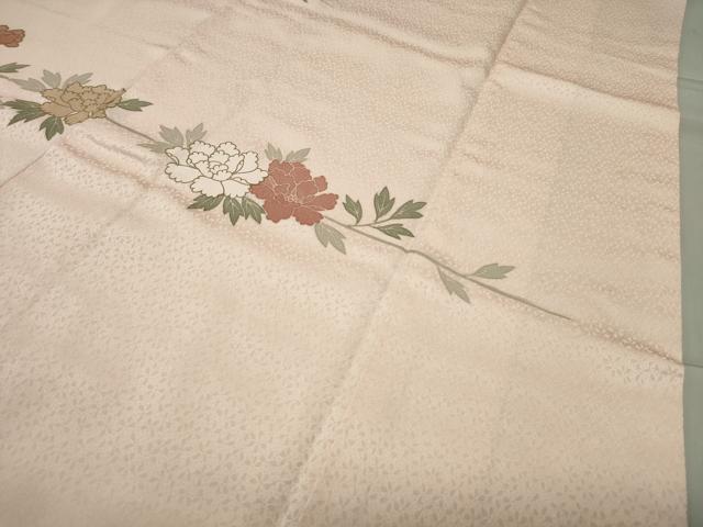 平和屋着物●訪問着 駒刺繍 枝花文 金彩 正絹 逸品 CABC8138gh