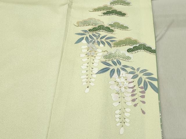 平和屋着物●訪問着 作家物 貝桶花文 暈し染め 金銀彩 正絹 逸品 CABC8140gh