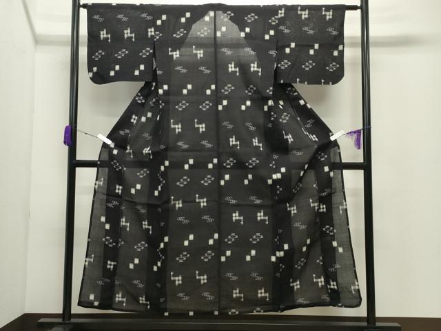 平和屋着物▽本場琉球絣 綿琉球 単衣 絣文様 綿 逸品 CABC8148gh
