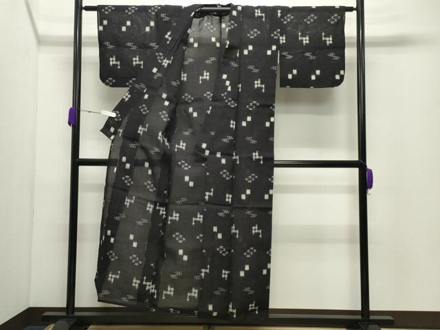 平和屋着物▽本場琉球絣 綿琉球 単衣 絣文様 綿 逸品 CABC8148gh