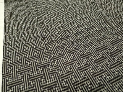 平和屋着物●久留米絣　単衣　吉祥文　綿　逸品　CABC8150gh