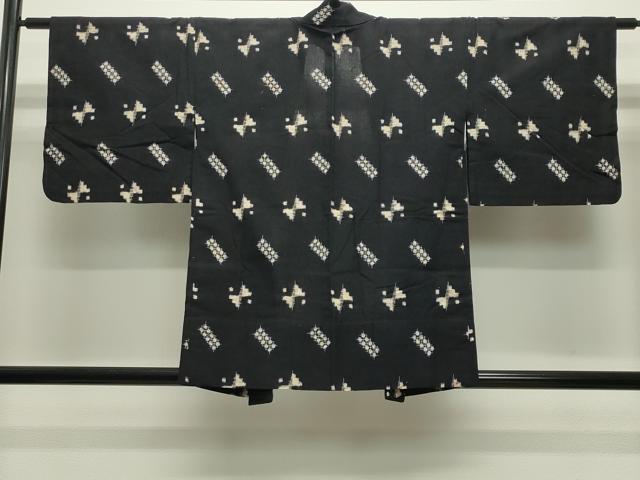 平和屋着物●久留米絣　アンサンブル　単衣　吉祥文　綿　逸品　CABC8152gh