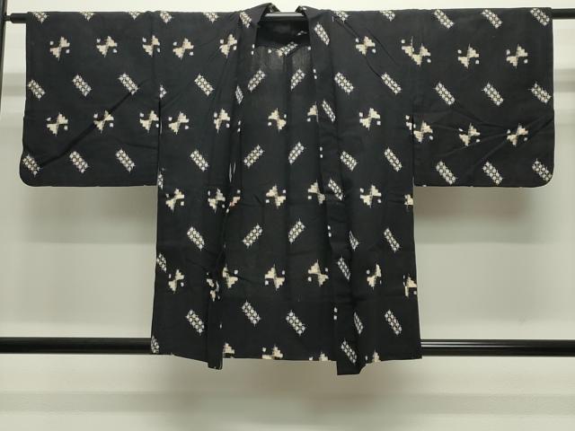 平和屋着物●久留米絣　アンサンブル　単衣　吉祥文　綿　逸品　CABC8152gh