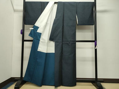 平和屋着物●本場大島紬　霞文　正絹　逸品　CABC8156gh