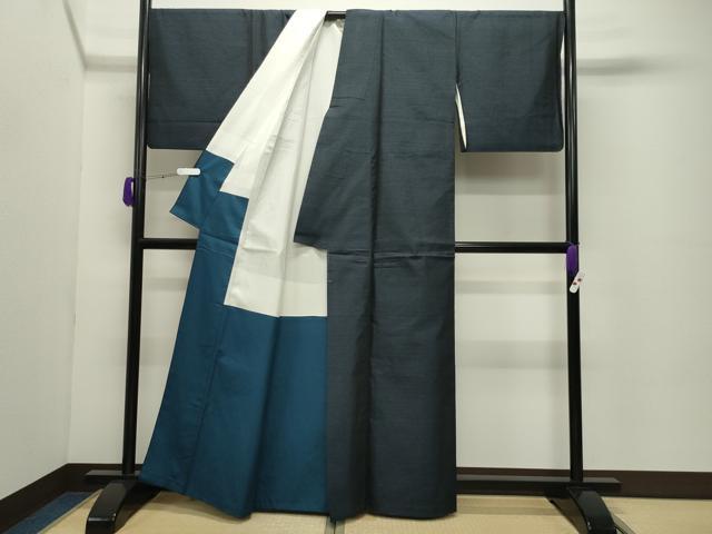 平和屋着物●本場大島紬　霞文　正絹　逸品　CABC8156gh