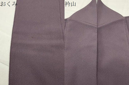 平和屋着物●上質な色無地　葡萄鼠色　正絹　逸品　CABC8159gh