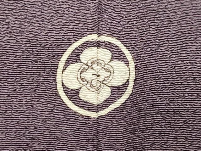 平和屋着物●上質な色無地　葡萄鼠色　正絹　逸品　CABC8159gh