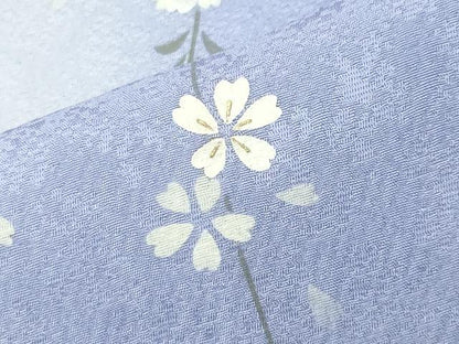 平和屋着物●訪問着 刺繍 地紙花文 暈し染め 金彩 さが美扱い 正絹 逸品 未使用 CABC8161gh