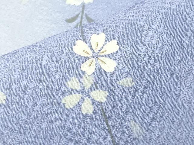 平和屋着物●訪問着 刺繍 地紙花文 暈し染め 金彩 さが美扱い 正絹 逸品 未使用 CABC8161gh
