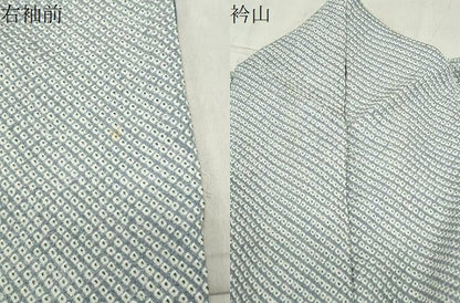 平和屋着物●大変加工の良い総絞り小紋　正絹　逸品　CABC8163gh