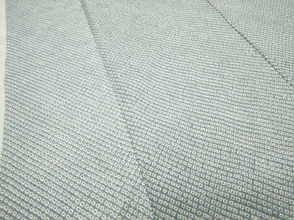 平和屋着物●大変加工の良い総絞り小紋　正絹　逸品　CABC8163gh