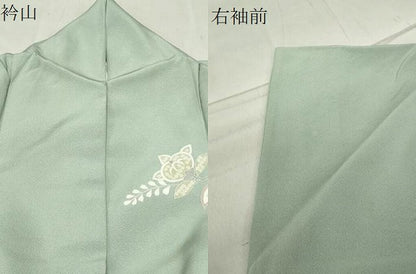 平和屋着物●訪問着 駒刺繍 舞桜松竹梅文 暈し染め 金彩 正絹 逸品 CABC8164gh