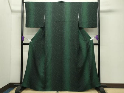 平和屋着物●上質な小紋　舞花間道　正絹　逸品　CABC8165gh