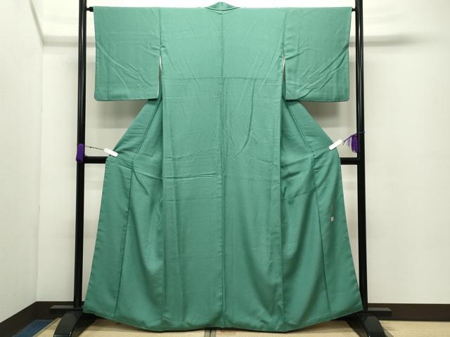 平和屋着物●本草木染作家　圓啓　江戸小紋　鮫小紋柄　正絹　逸品　CABC8167gh