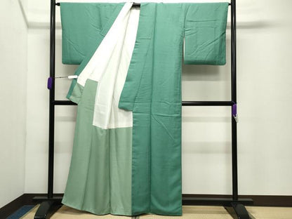 平和屋着物●本草木染作家　圓啓　江戸小紋　鮫小紋柄　正絹　逸品　CABC8167gh