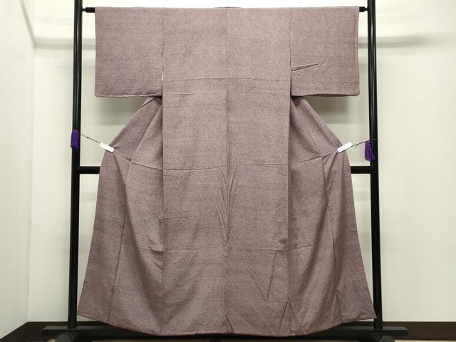 平和屋着物●人間国宝 小宮康孝　江戸小紋　雪輪花文　三越扱い　正絹　逸品　CABC8173gh