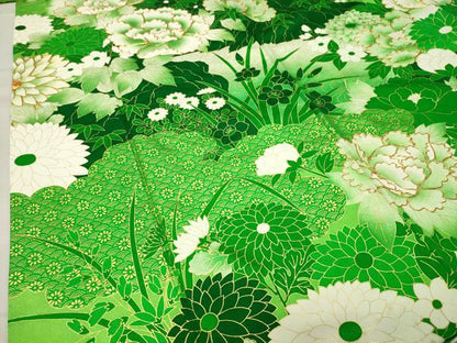 平和屋着物●訪問着 駒刺繍 牡丹花文 金彩 正絹 逸品 未使用 CABC8177gh