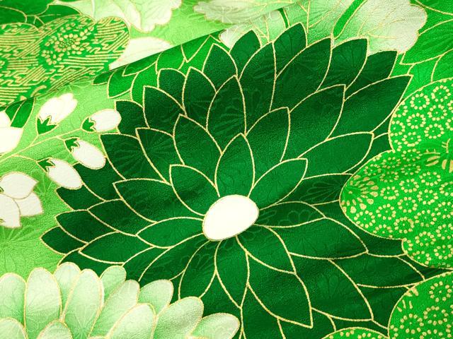 平和屋着物●訪問着 駒刺繍 牡丹花文 金彩 正絹 逸品 未使用 CABC8177gh