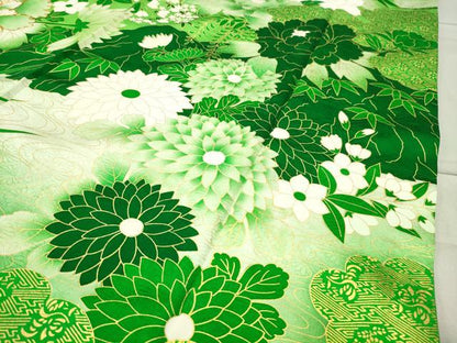 平和屋着物●訪問着 駒刺繍 牡丹花文 金彩 正絹 逸品 未使用 CABC8177gh