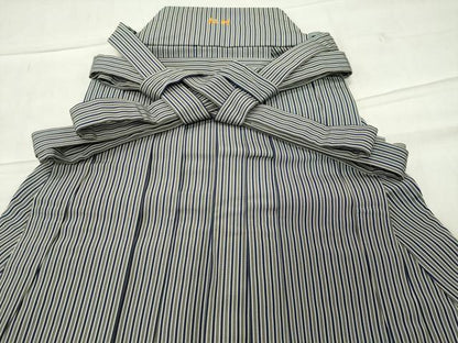 平和屋着物●男性　馬乗り袴　縞　正絹　逸品　CABC8181gh