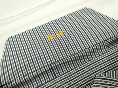 平和屋着物●男性　馬乗り袴　縞　正絹　逸品　CABC8181gh