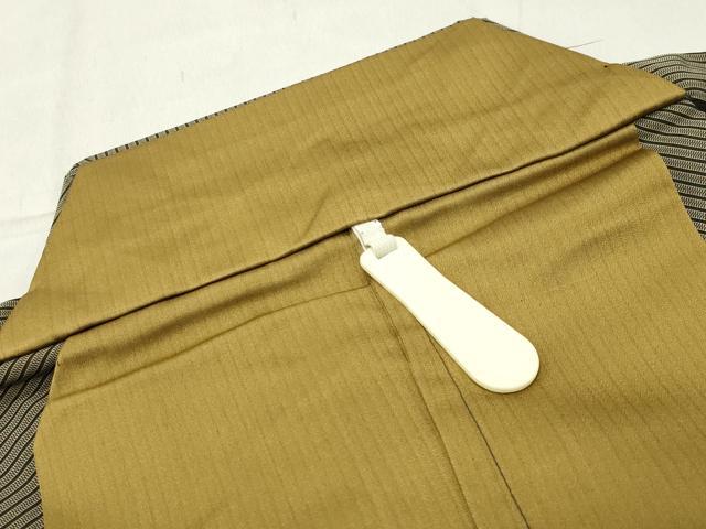 平和屋着物●男性　馬乗り袴　縞　正絹　逸品　CABC8183gh