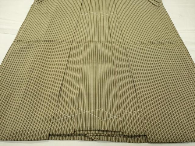 平和屋着物●男性 馬乗り袴 縞 正絹 逸品 未使用 CABC8185gh