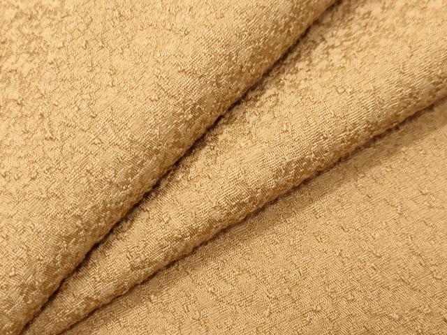 平和屋着物●上質な色無地　紋意匠　紅鬱金色　正絹　逸品　CABC8186gh