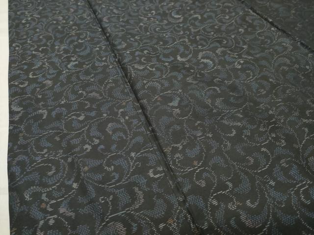 平和屋着物●本場大島紬　唐草文　正絹　逸品　CABC8191gh