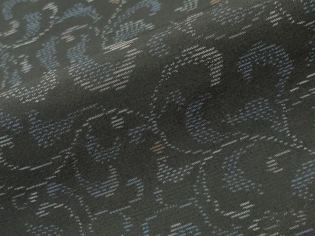 平和屋着物●本場大島紬　唐草文　正絹　逸品　CABC8191gh