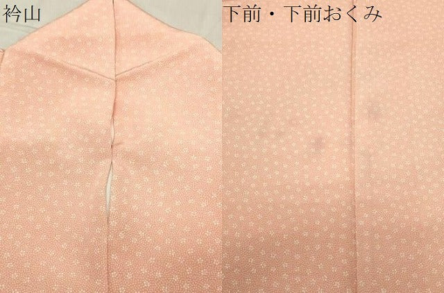 平和屋着物●日本工芸会正会員　中儀延　加賀小紋　小紋　舞花文　正絹　逸品　CABC8194gh