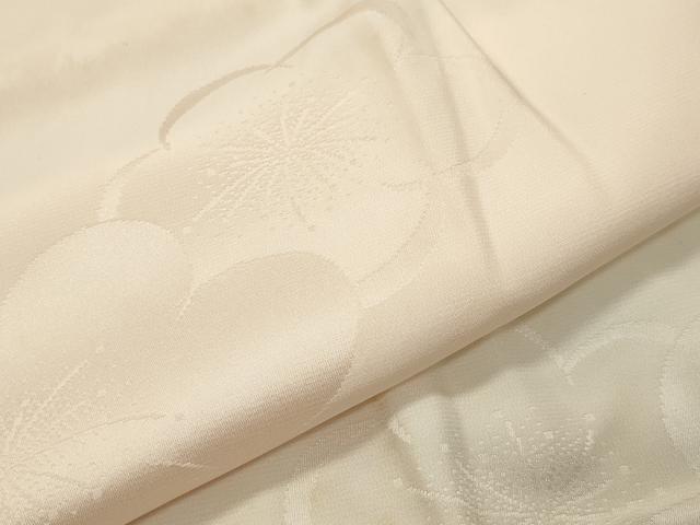 平和屋着物●振袖用長襦袢 無双仕立て 舞梅地紋 暈し染め 半衿刺繍 正絹 逸品 CABC8198gh